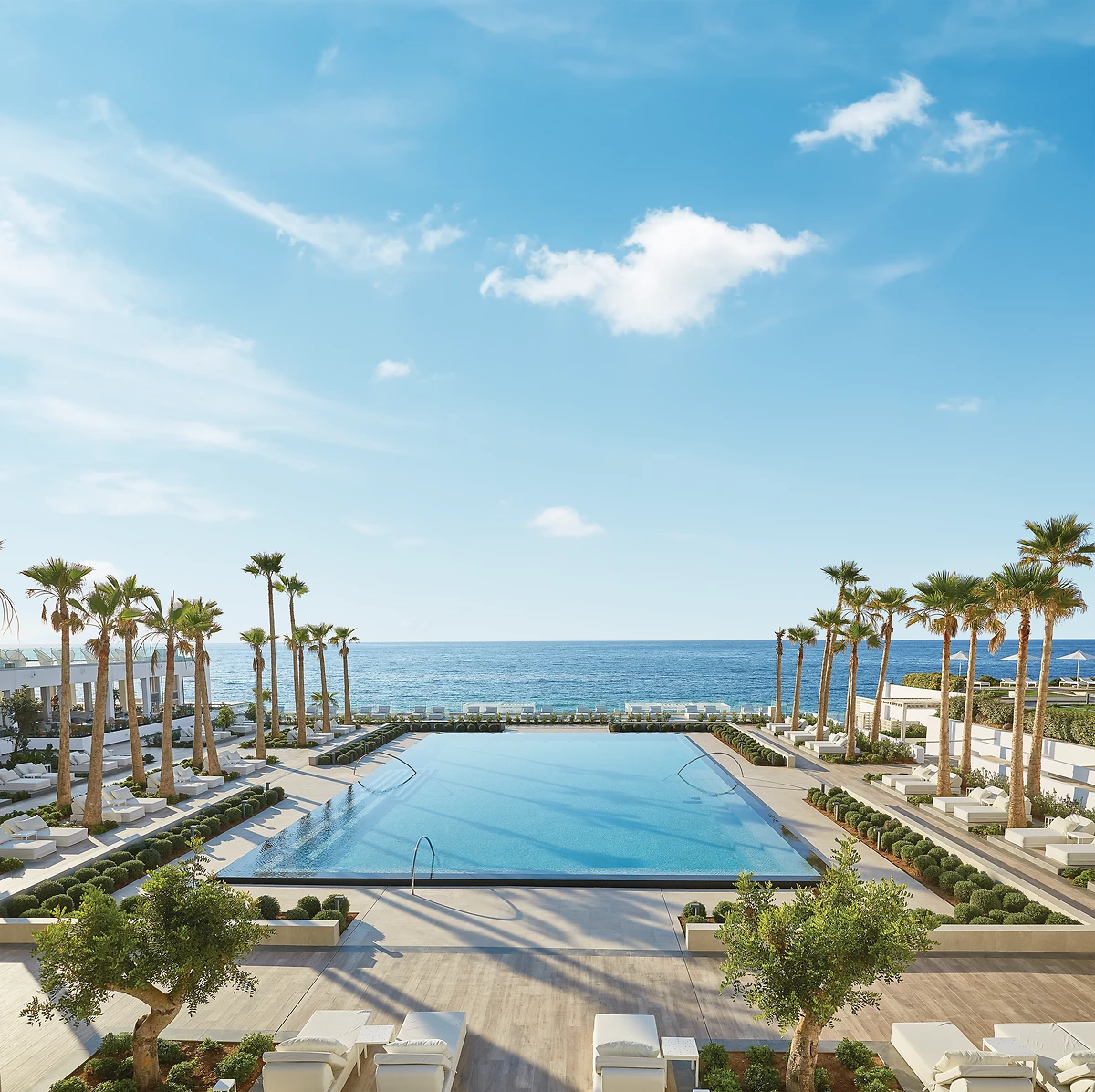 Piscine de l'hôtel, hôtel Grecotel LUXME White, Crète, Grèce