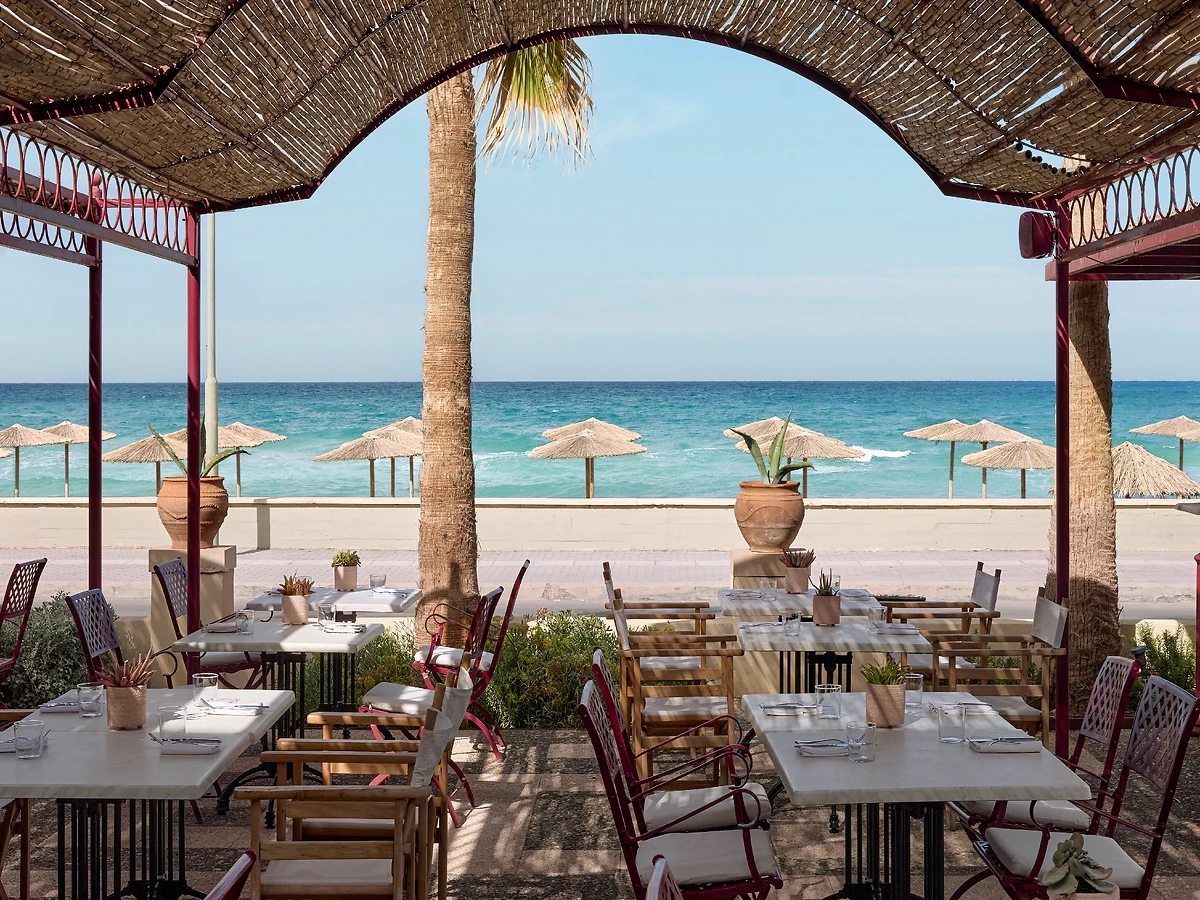 Restaurant de l'hôtel, Grecotel Plaza Beach House, Crète, Grèce
