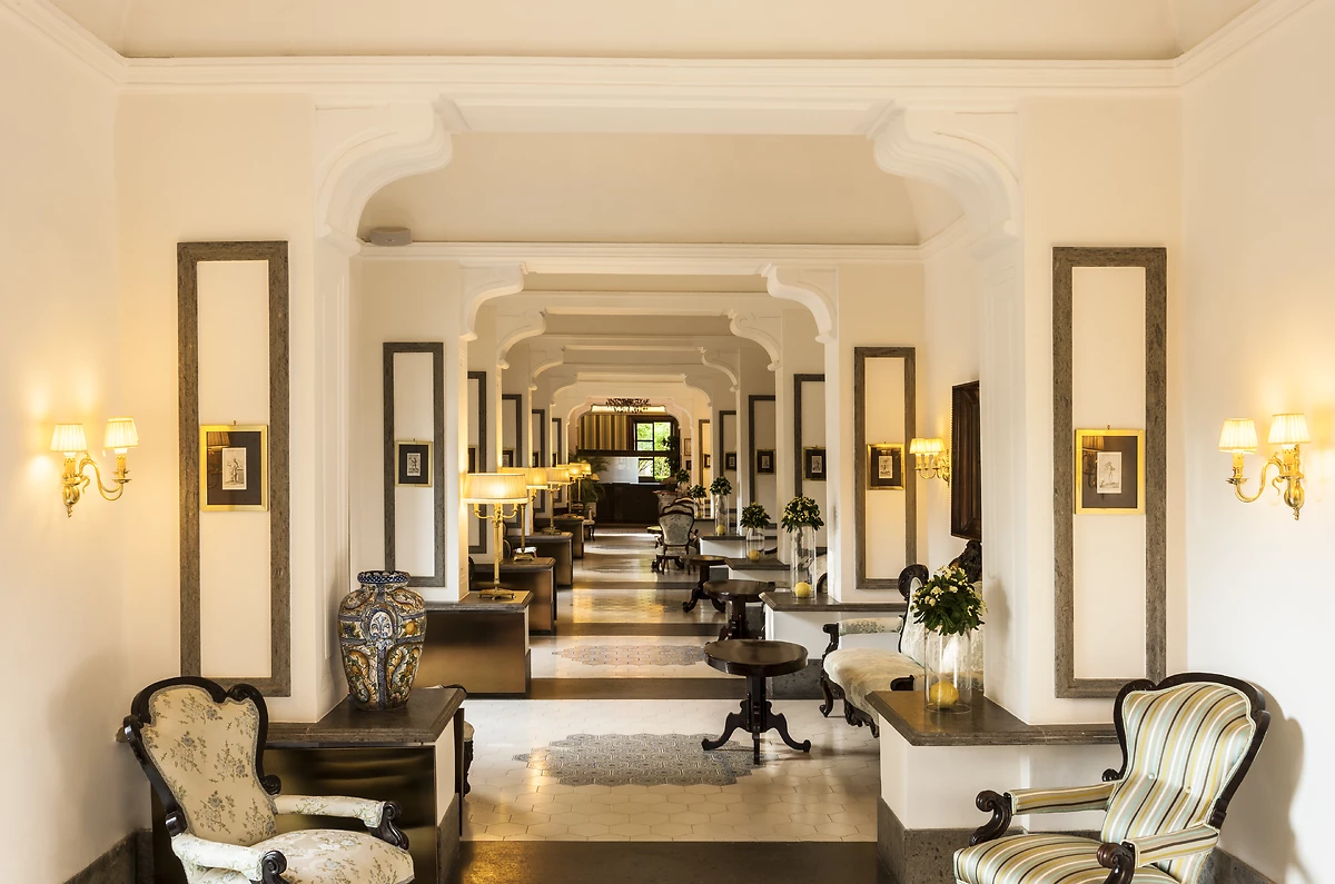 Hall, Grand Hotel Cocumella, Sorrente, Campanie, Italie