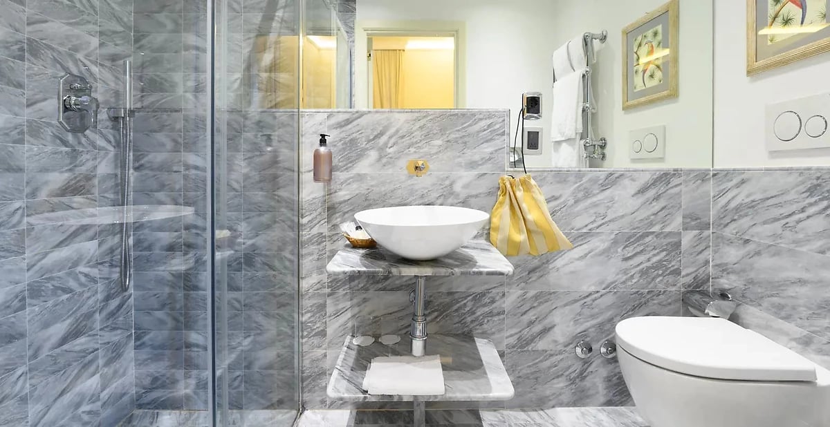 Salle de bain, chambre, Hotel Kraft