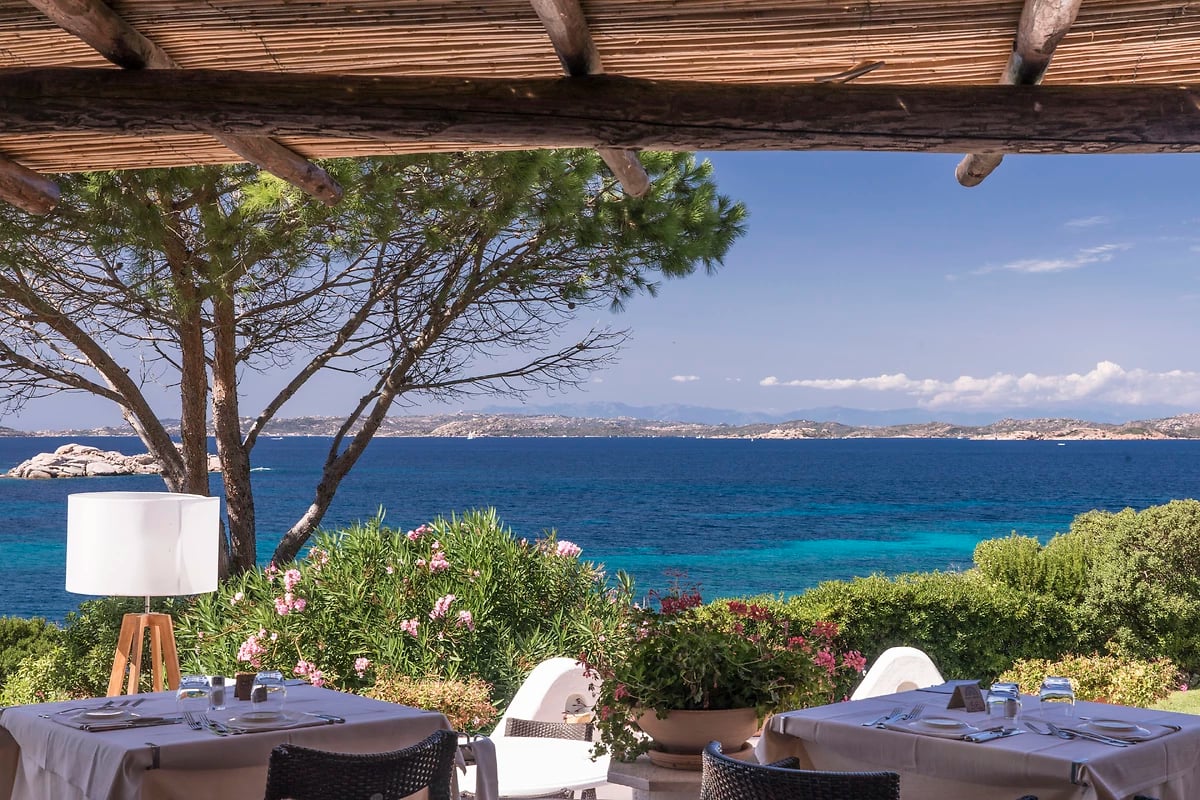 Vue depuis la terrasse du restaurant, hôtel La Bisaccia