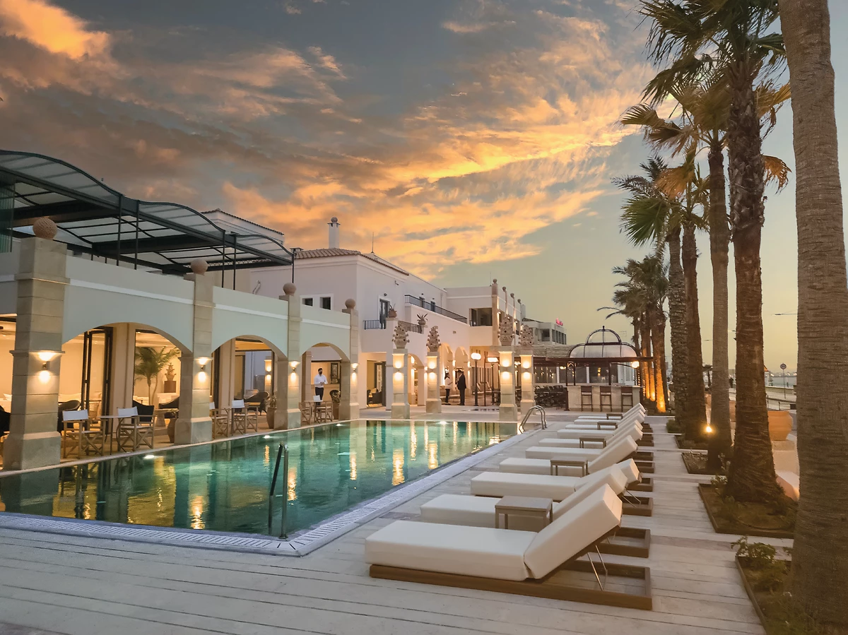 Piscine de l'hôtel, Grecotel Plaza Beach House, Crète, Grèce