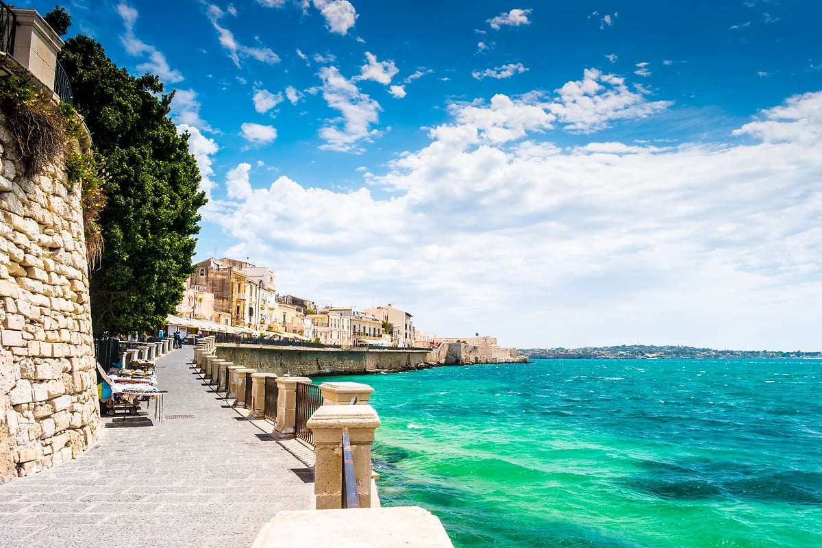 île d'Ortygie, Syracuse, Sicile, Italie