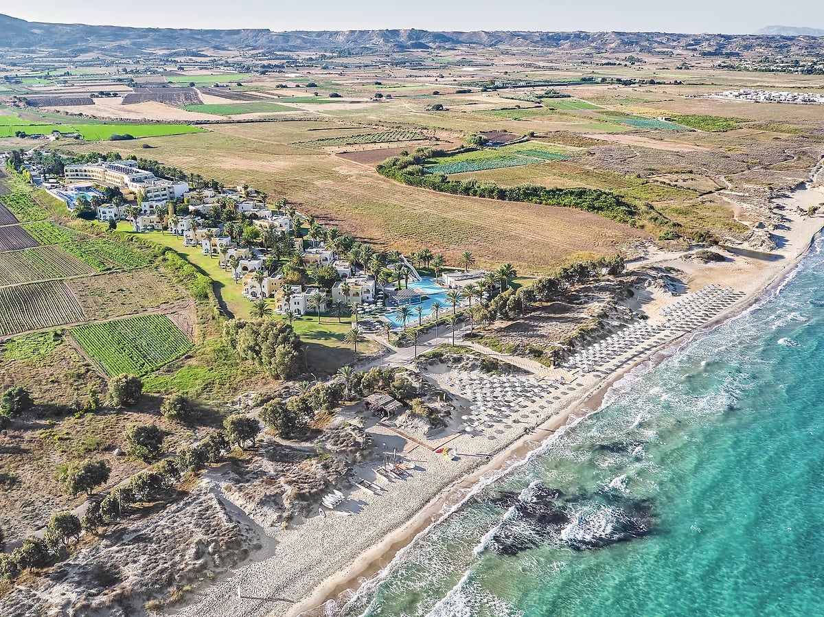 Vue aérienne de l'hôtel, Grecotel Casa Paradiso, Kos, Grèce, Kos, Grèce