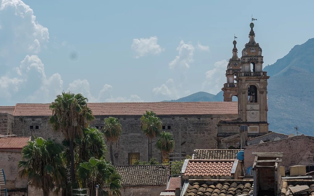 Vue depuis l'hôtel, Hotel Posta, Sicile Italie