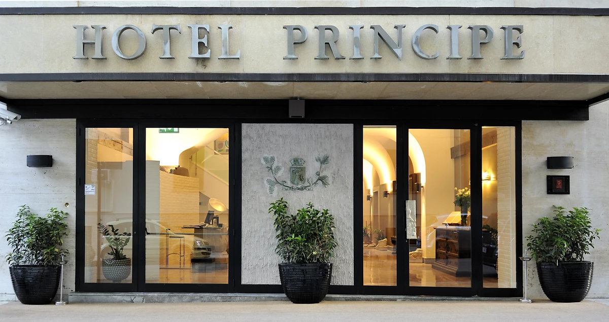 Façade, Hotel Principe di Villafranca, Sicile, Italie