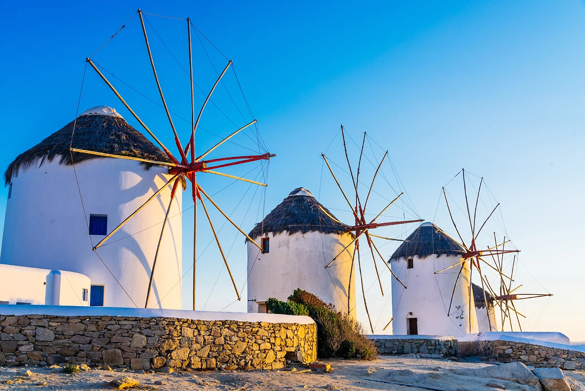 Moulins de Mykonos, Cyclades, Grèce