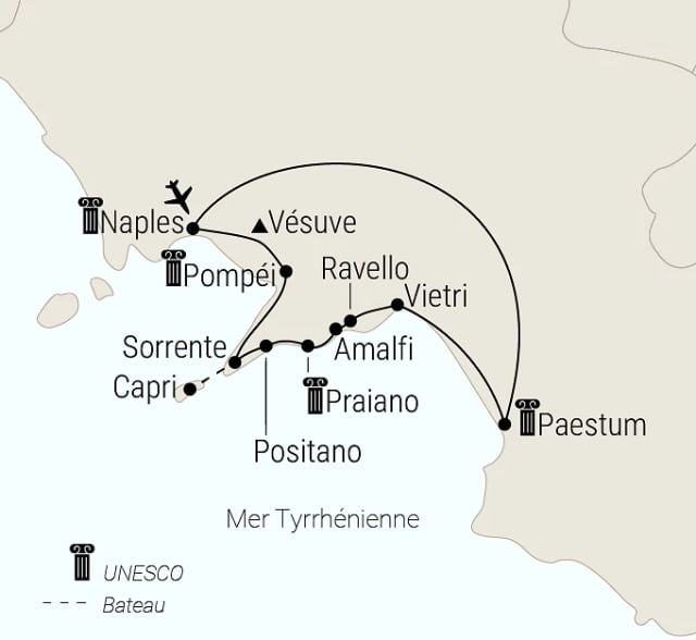Carte du voyage