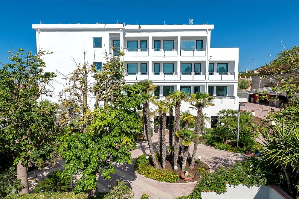 Façade, Acacia Marina, Sicile, Italie