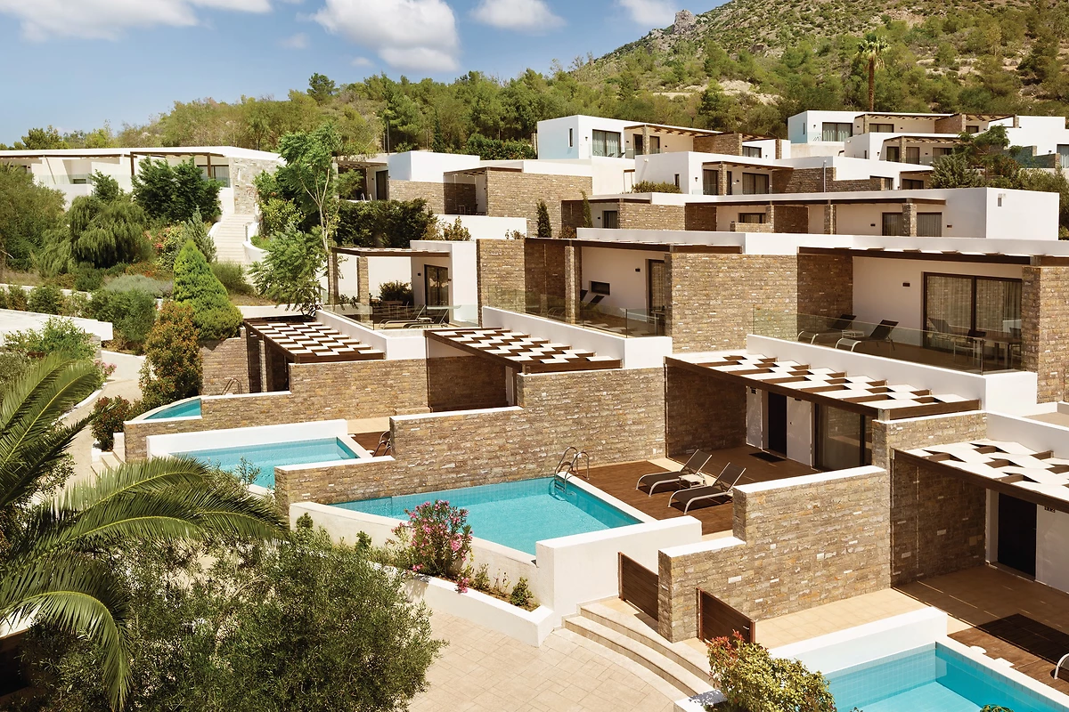 Vue exterieure, hotel Wyndham Loutraki, Loutraki, Grèce.