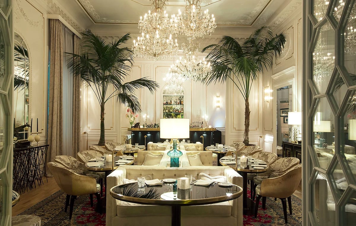 Restaurant, Palazzo Dama, Rome, Italie