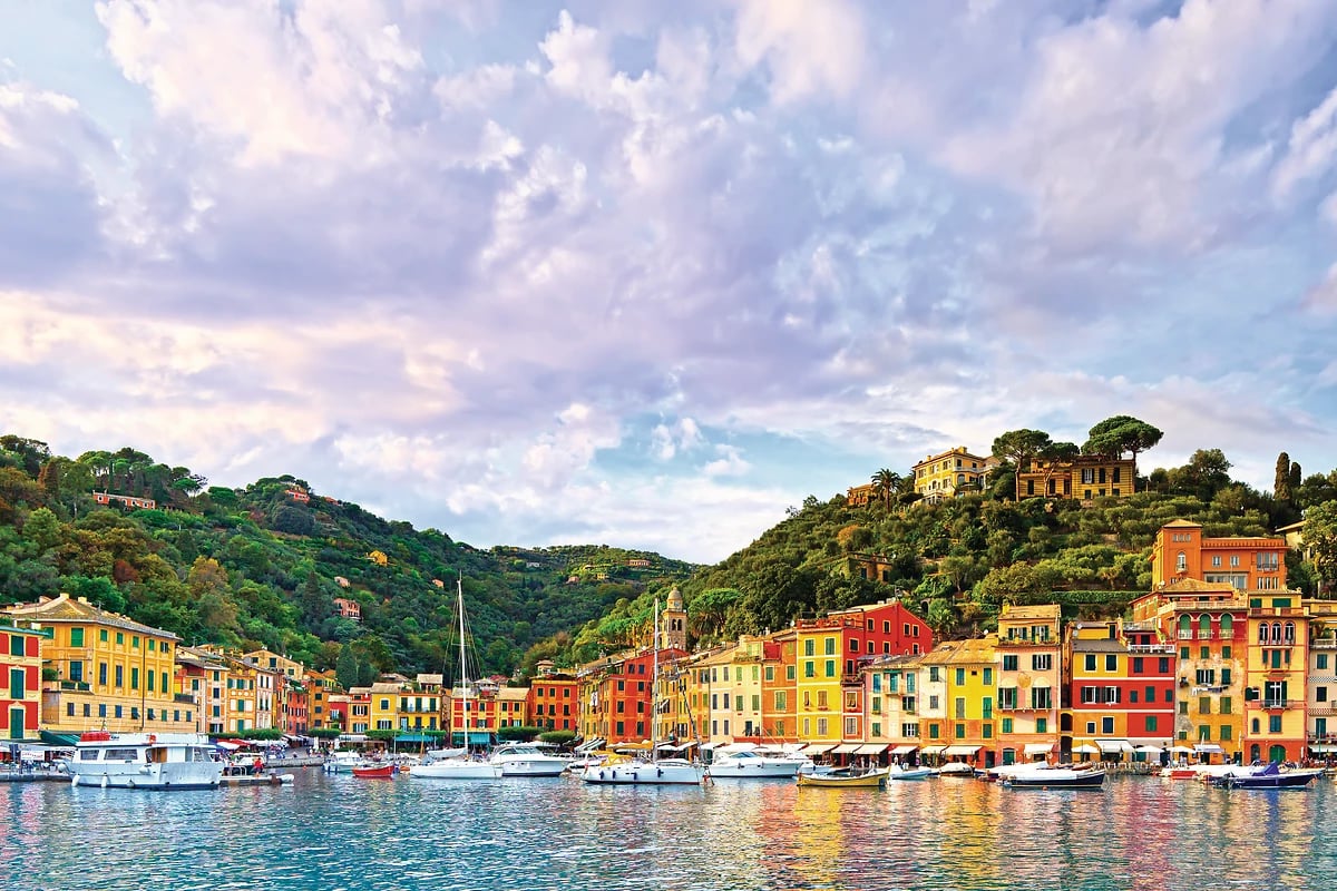 Vue de Portofino, Ligurie, Italie