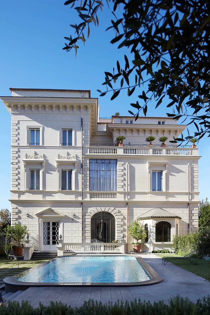 Façade, Palazzo Dama, Rome, Italie