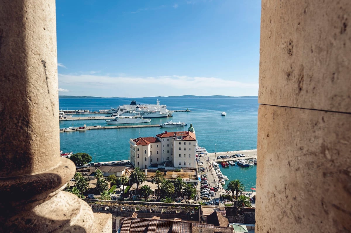 Vue de Split, Croatie