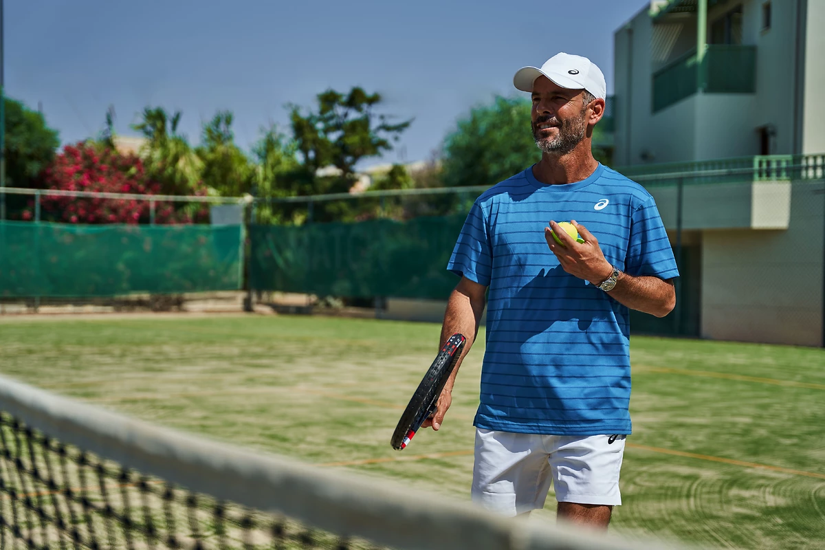 Terrain de tennis, hôtel Agapi Beach Resort