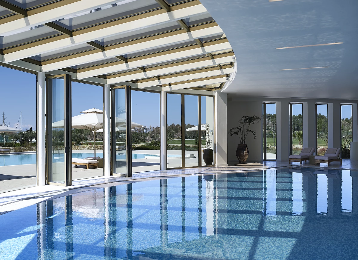 Piscine intérieure, spa de l'hôtel, Porto Sani