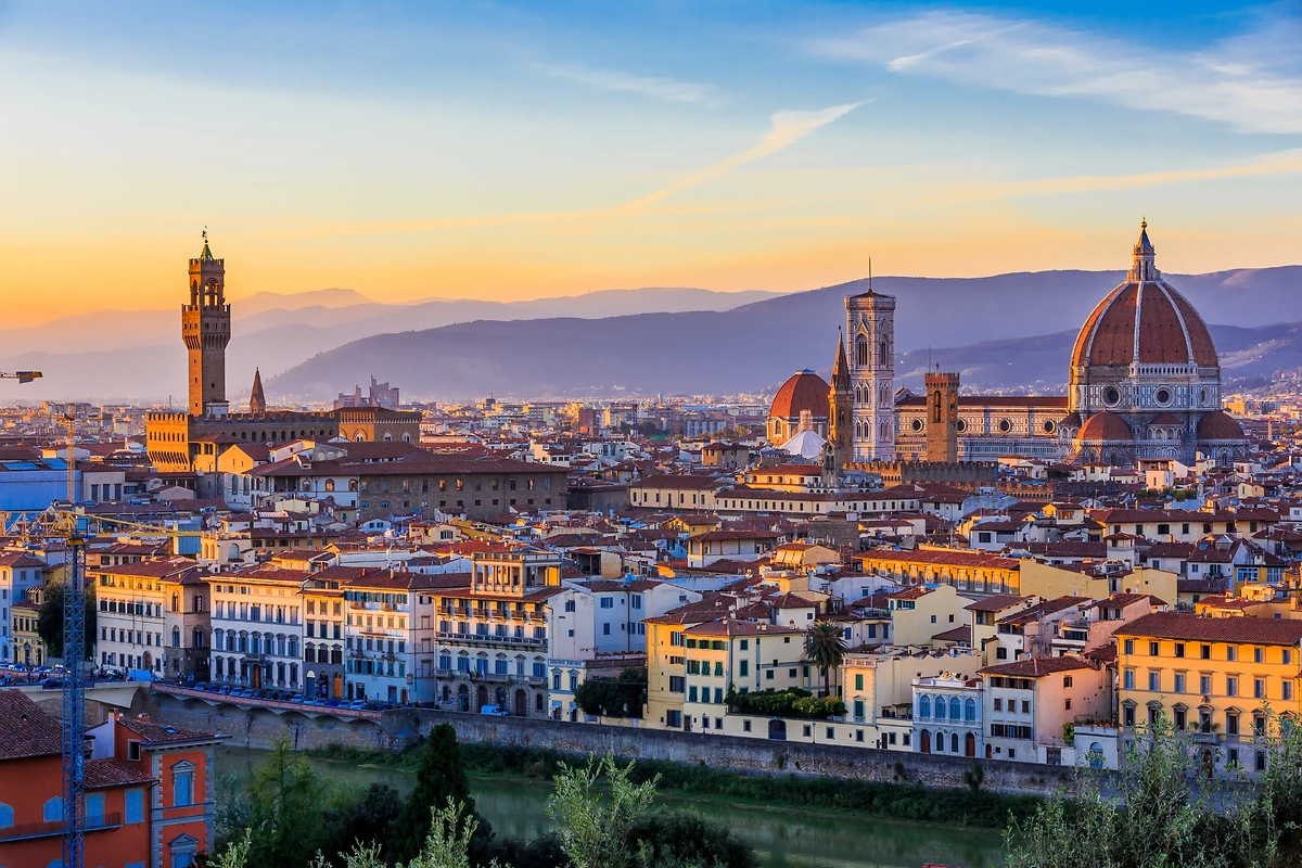 Vue de Florence depuis la Piazzale Michelangelo, Florence, Italie