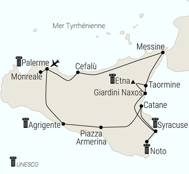 Carte du voyage