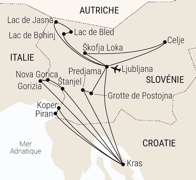 Carte du voyage