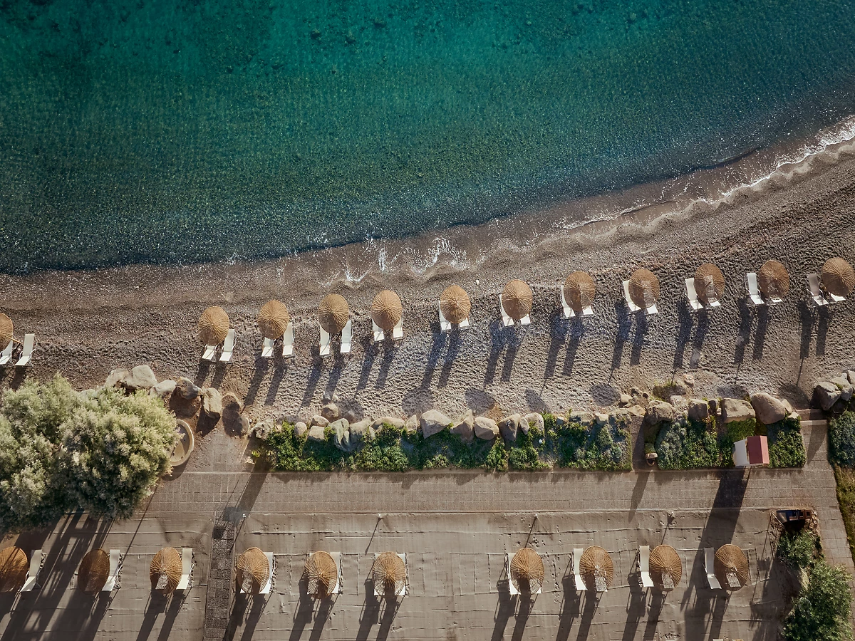 Plage de l'hôtel, Grecotel LUXME Kos, Kos, Grèce