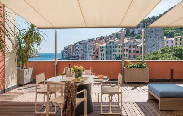 Suite del Castello, Grand Hotel Portovenere, Parc national des Cinque Terre (Cinq Terres), Ligurie, Italie