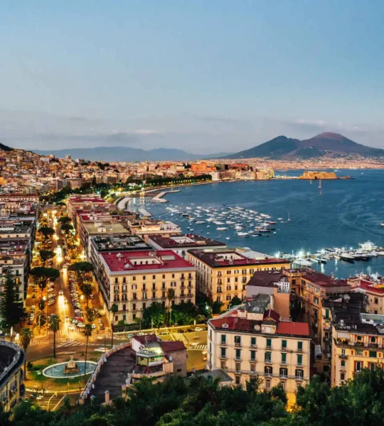 Vue sur la baie de Naples et le Vésuve, Campanie