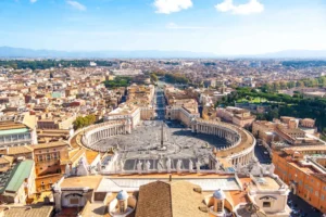 Vue aérienne du Vatican