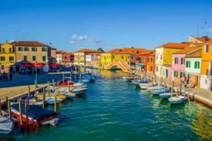 Maisons colorées de Murano, Venise