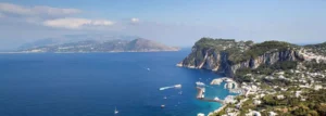 Panorama de Capri sur la côte de Sorrente, Côte Amalfitaine, Campanie