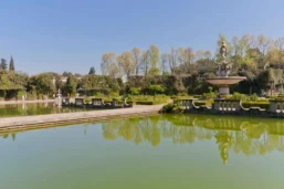 Sculptures et fontaines, jardins de Boboli, Florence, Toscane