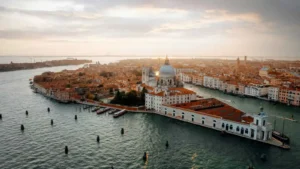 Vue aérienne de Venise, Vénétie